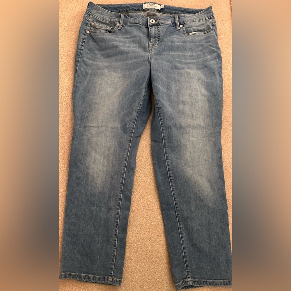 Torrid Light Blue Color Straight Jeans